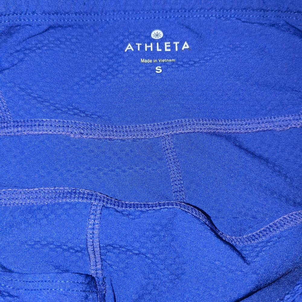 Athleta Vibrant Blue Leggings - Picture 2 of 6